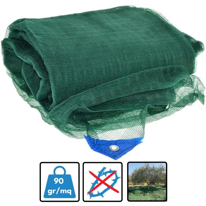 Telo rete raccolta olive antispina 4X6 mt pugliese barese resistente 90 gr/mq