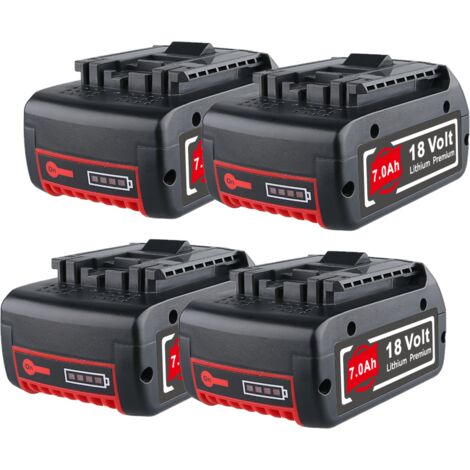 4X7,0Ah Akku für Bosch 18V Professional GBA GSR GSB BAT618 BAT609 622 NEU