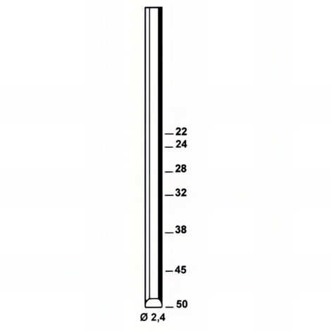 5 000 pointes chevilles aluminium en bande D. 2,4 x L. 24 mm SD-24 - 6SD241 Alsafix