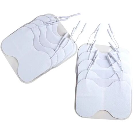 5/10 électrodes PTENS EMS pour massage de la taille, stimulateur nerveux et musculaire, appareil de physiothérapie et d'amincissement, prise 2 mm, Healthy Care05766-AquaForge