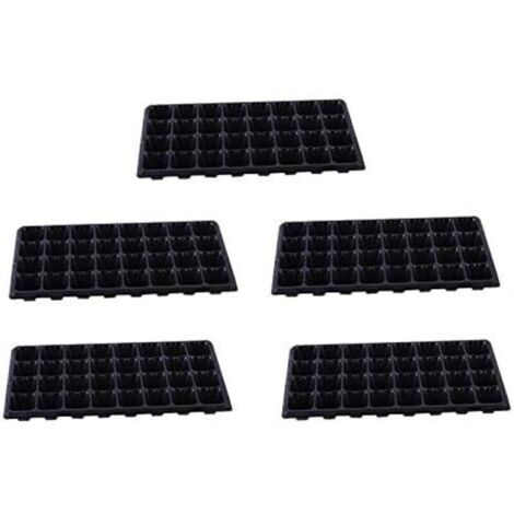 5/10 Godets De Semis en Grille Bac à Semis,32 Trous Plateau De Germination, Mini Serre pour Plantes, Plaque Frontale Biodégradable Boîte De Pépinière De Pulpe De Jardinage (5PC)