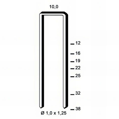 5 200 agrafes galvanisées résinées G-16 - 10 x 16 x D. 1 x 1,25 mm - 6G-161 - Alsafix