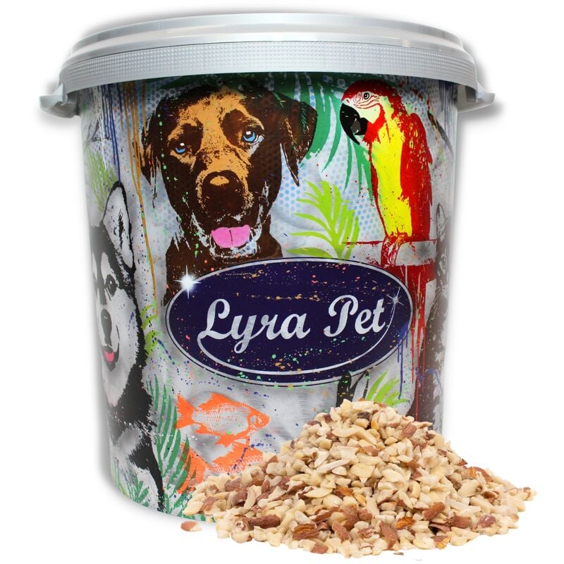 Lyra Pet Gmbh - 10 kg Lyra Pet® Erdnusskerne gehackt mit Haut hk Südamerika in 30 l Tonne