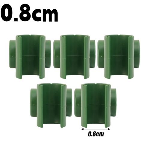 5/50 croix en plastique pour tuteurs de jardin, poteaux de fixation, attaches, barre de serrage, boucle réglable 8/11/16/20