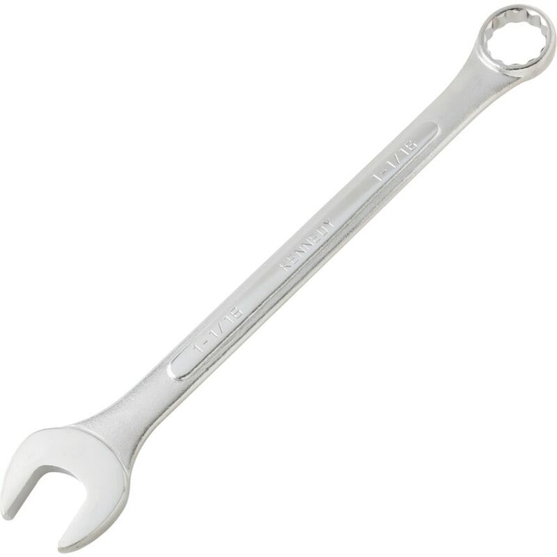 Kennedy Imperial Combination Spanner, Drop Forged Carbon Steel, 1 1/16IN.