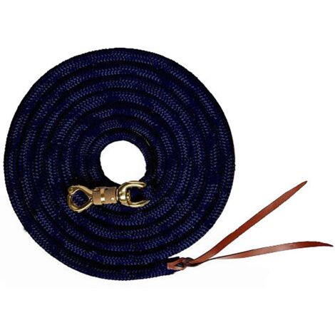 5/8 x 3,8 mt., Bleu 09: Longe avec bout en cuir 5/8'201D x 3.8 m