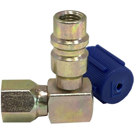 5 adaptateurs BP 90° R134a x F1/4" SAE spécial climatisation véhicule - AC 9114 - CLAS Equipements