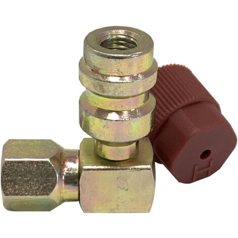 5 adaptateurs HP R134a x F3/16" SAE 90° spécial climatisation véhicule - AC 9117 - CLAS Equipements