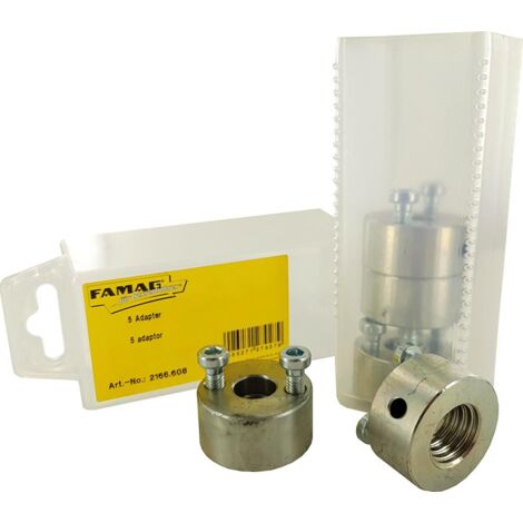 5 Adapter mit je 2 Zylinderschrauben