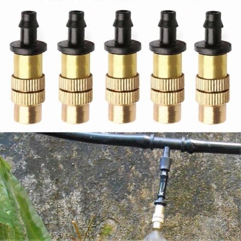 5 Adjustable Brass Garden Irrigation Sprinkler Nozzles