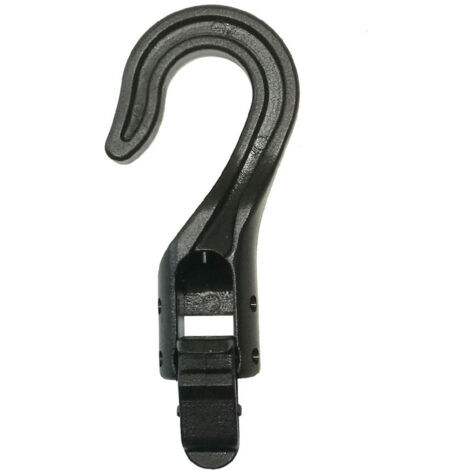 5 anneaux de corde plastique split rings avec crochet et boucle auto-agrippante – Pour kayak, bateau, camping, fixation rapide, résistant eau salée, pour attacher équipement