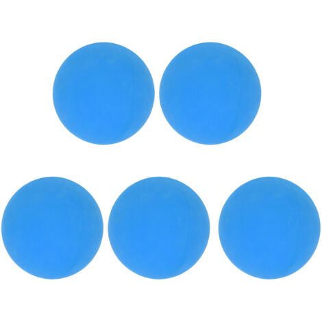 5 balles rebondissantes 6 cm en caoutchouc écologique - Jouet de plage et piscine pour enfants - Bleu