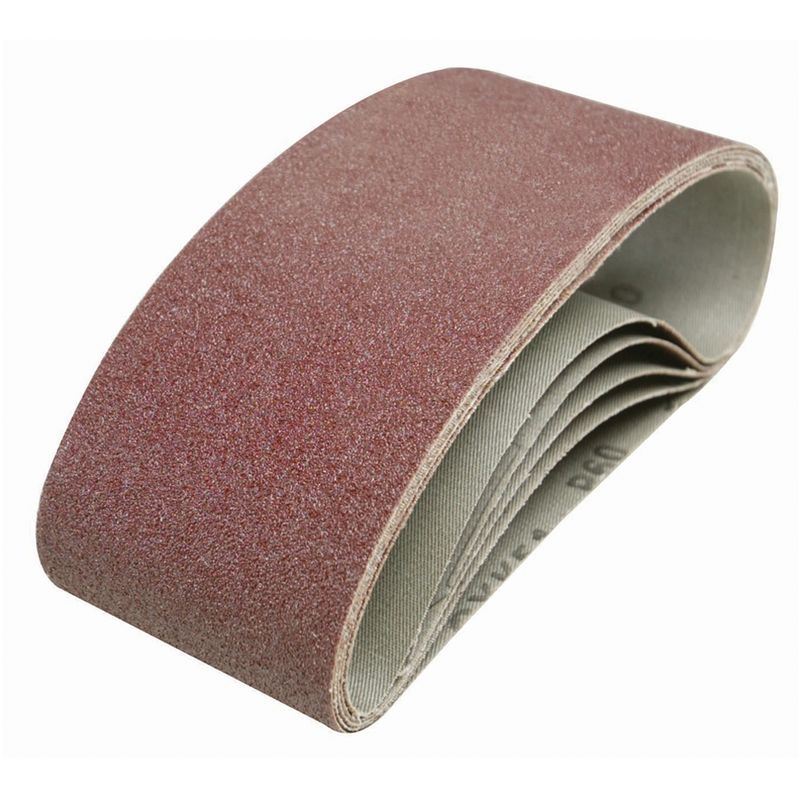 Silverline - 5 bandes abrasives 75 x 457 mm grain 60 185706