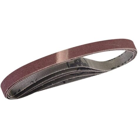 5 - Bandes Abrasives - Corindon - Grain 120 - Pour Bois Métal Peinture - Support Tissu - 10x330 cm