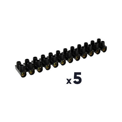 5 BARRETTE NOIR 16MM 12 B DHOME