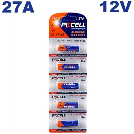 5 Batterien 27A 12V Ultra Alkaline PKCell