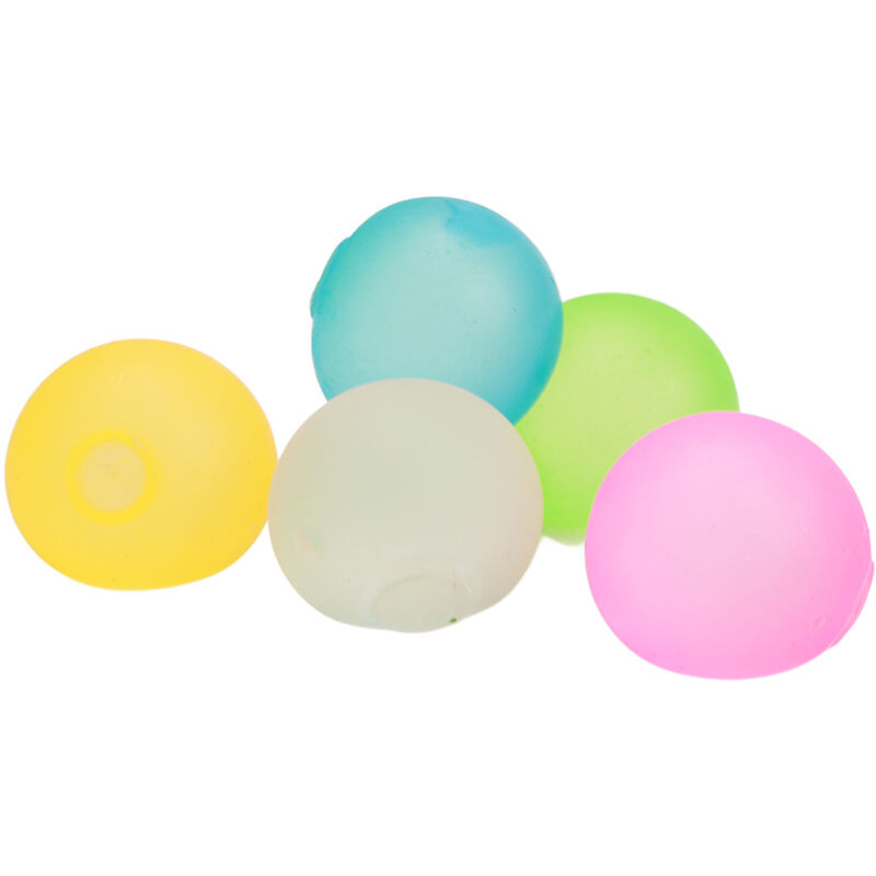 5 boules anti-stress TPR incassables, 4cm, pour enfants et adultes - Lot de 5