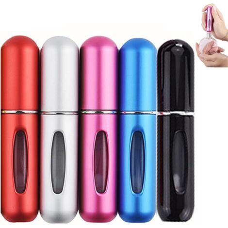 5 bouteilles d'atomiseur de parfum de PCS 5 ml Portable Mini Voyage Portable