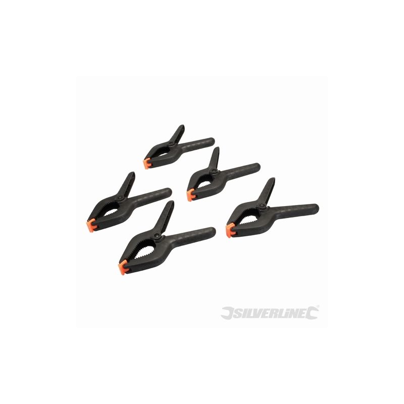 Silverline - lot de 5 presses à ressort 210 mm 250157