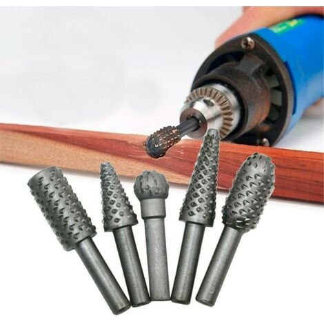 5 BROCAS PARA MINI TALADRO ESCOFINA LIJADO MODELISMO TALLA MADERA 6 MM