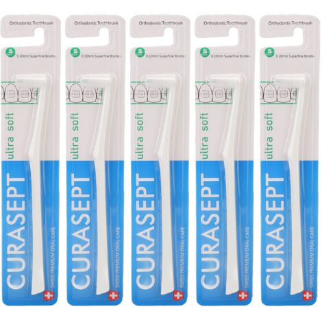 5 Brossettes Interdentaires Souples pour Appareil Dentaire - Nettoyage Complet des Espaces Étroits - Blanc