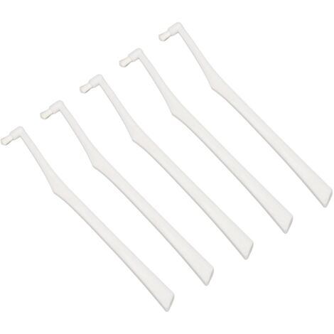 5 Brossettes Interdentaires Souples pour Orthodontie - Nettoyant pour Broches et Fils Dentaires - Blanc