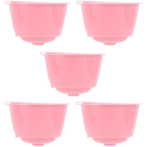 5 Capsules Réutilisables pour Machine à Café DOLCE GUSTO - Rose
