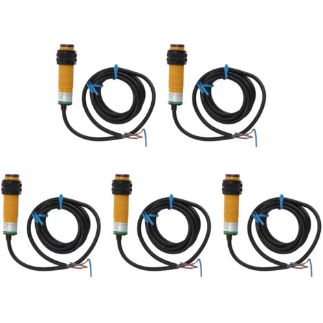 5 Capteurs Photoelectriques Infrarouges NO 10-30cm AC 90-250V IP65 pour Automatisation