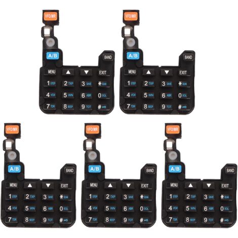 5 Claviers Numériques pour Talkies-Walkies BAOFENG UV-5R, UV-5RA, UV-5RC, UV-5RE, BF-F8HP, UV-5RX3 et Autres Radios Bidirectionnelles