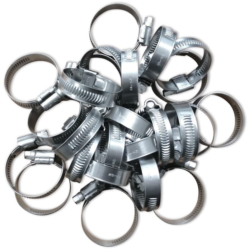 COLLIERS DE SERRAGE DURITE TUYAU INOX A4 AISI316 MARIN W5 LARGE 12 MM - Serrage 16 x 27 (25)