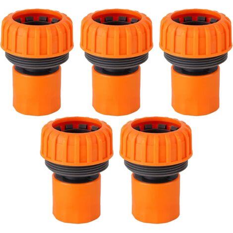 5 Conectores de Manguera de Jardín Adaptador de Manguera Conector de Tubo de Agua PP de 1 Pulgada para Spayer de Arandela Rápida