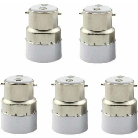 5 confezioni B22 E14 convertitore di presa per lampadina B22 base di presa per convertire in adattatore standard E14 portalampada