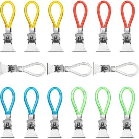 (5 couleurs)15Pcs accroche torchon,porte torchon cuisine, pince torchon crochet torchons,pince à serviette en métal,attache serviette attache torchon cuisine,porte torchon coulissant