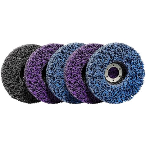5 CSD 115mm Nylon Angle Grinder Cleaning Discs for Rust Removal Welds Paint Removal Rust and Oxidation