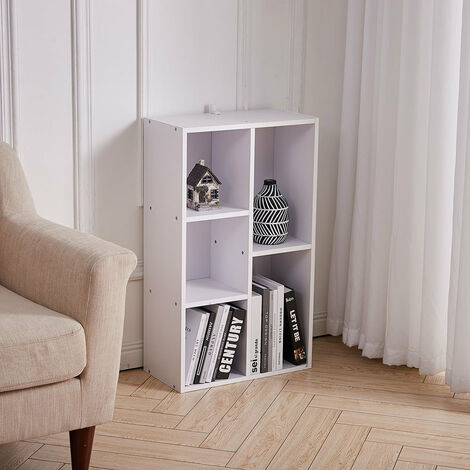 Wooden 5/7 Grid Storage Shelf CD Bookcase Shelf Unit Organiser Home Furniture