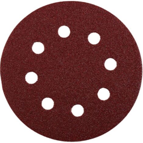 5 Discos abrasivos perforados Ø 125 mm grano surtido QUICK-STOCK KWB