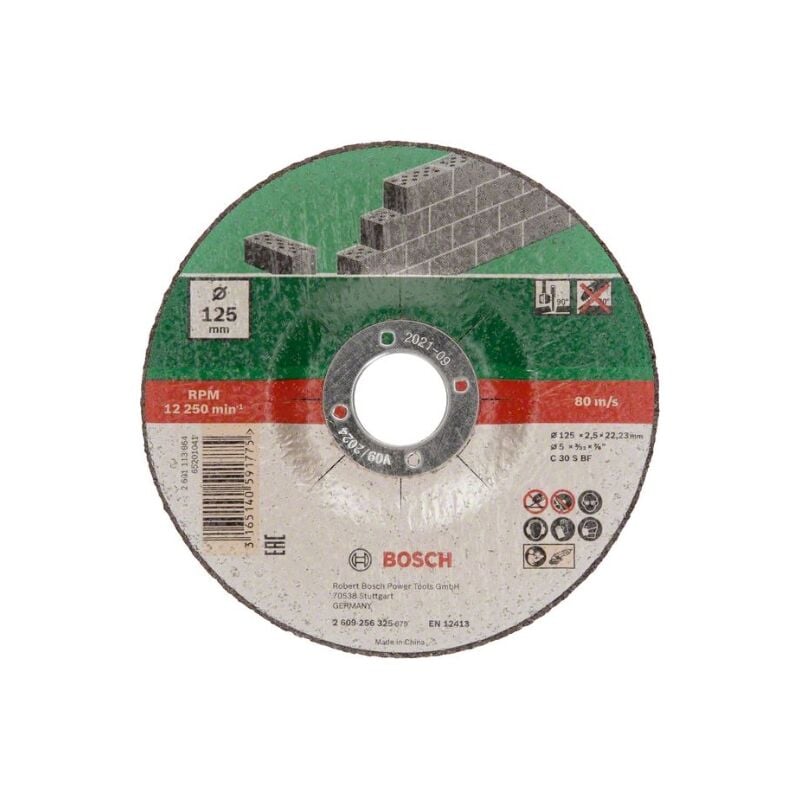 

5 Discos Cortar Piedra 125X2,5Mm.Acodado - Bosch