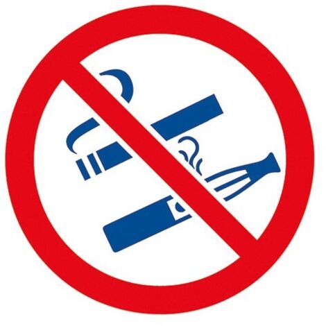 5 Disque Adhésif Interdit De Vapoter - Iso