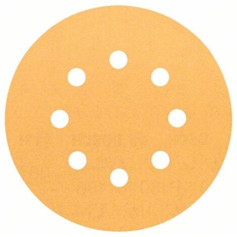 5 Disques abrasifs C470 BOSCH pour ponceuses excentriques Ø 125 mm Best for Wood and Paint 8 trous