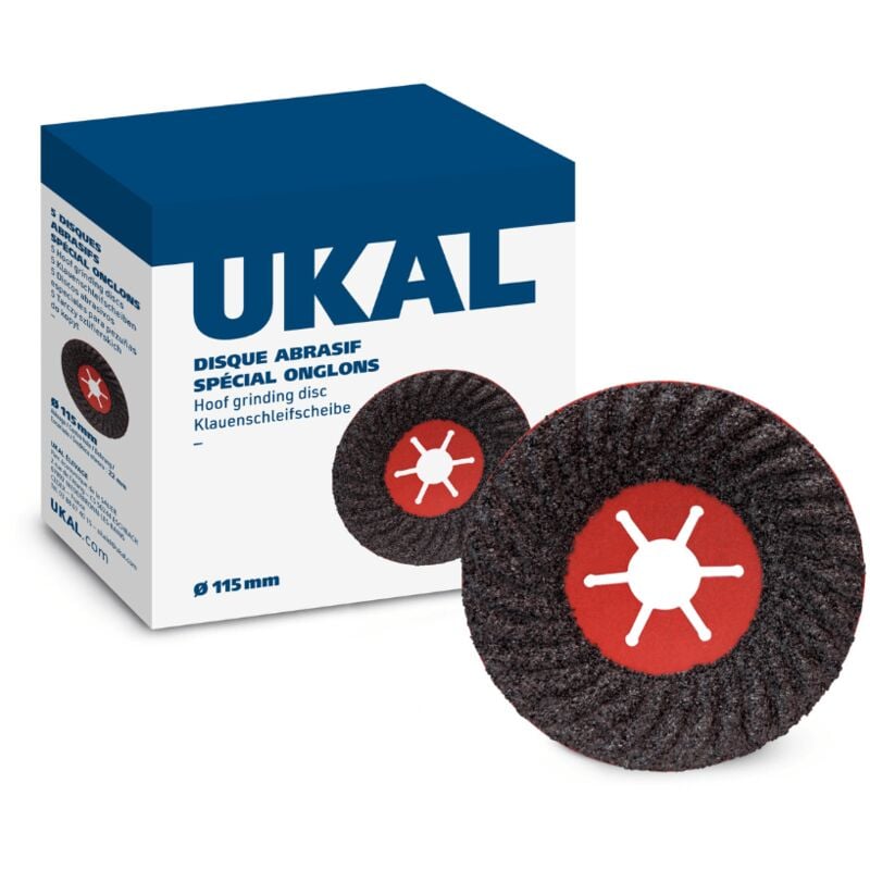 Ukal - 5 Disques abrasifs spécial onglons ø 115 mm