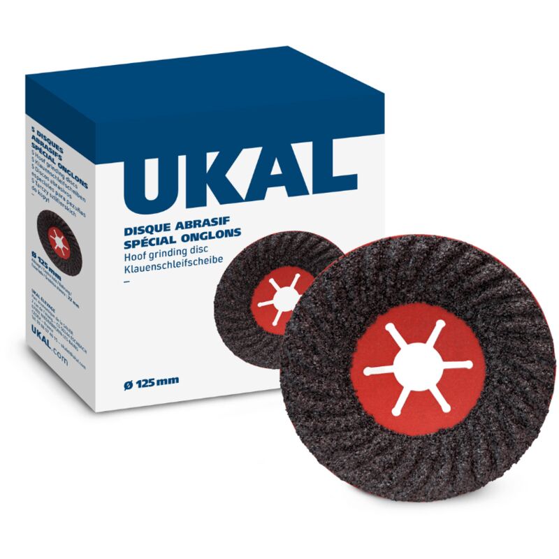Ukal - 5 Disques abrasifs spécial onglons ø 125 mm