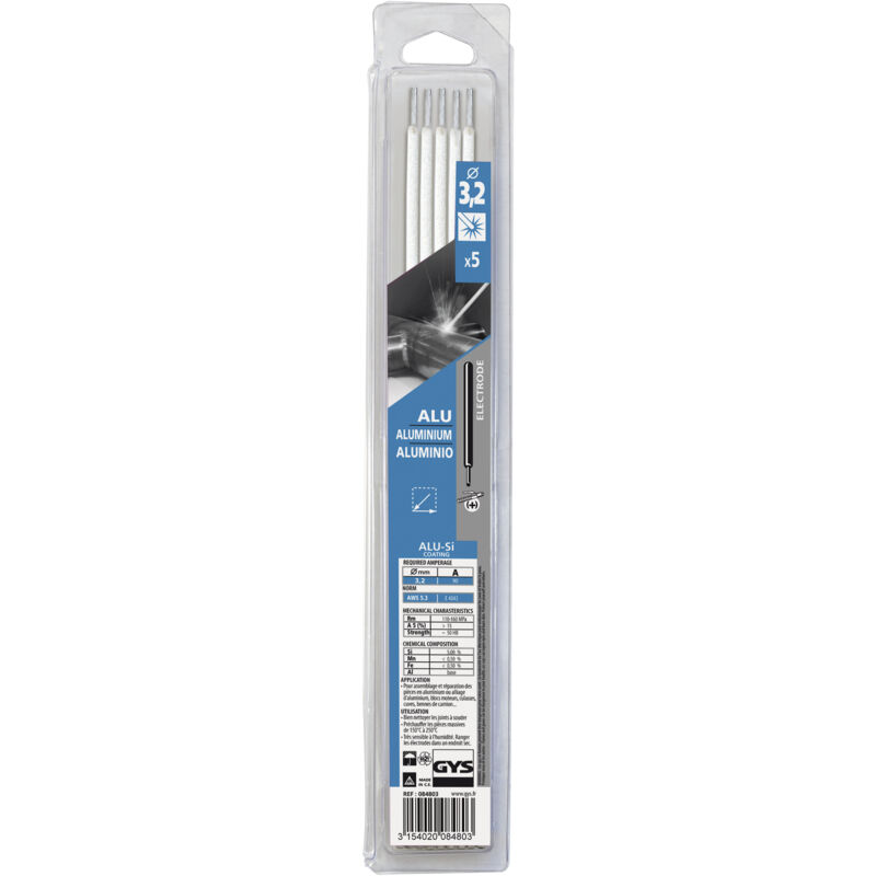 Gys Welding rod, AlSi5 welding rod 3.2x350mm (5x) 084803GYS