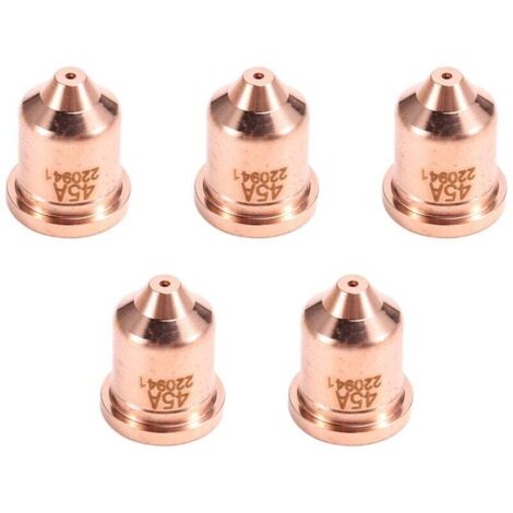5 Embouts de Buse 45A Compatibles Torche Plasma Découpe 45XP 65 85 105 Pièces Consommables