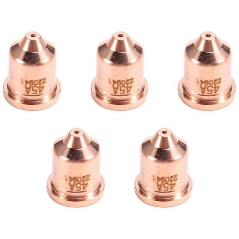 5 Embouts de Buse 45A Compatibles Torche Plasma Découpe 45XP 65 85 105 Pièces Consommables