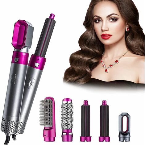 5 en 1 cheveux électrique cheveux Styler sèche-cheveux bigoudi lisseur sèche-cheveux brosse ensemble sec