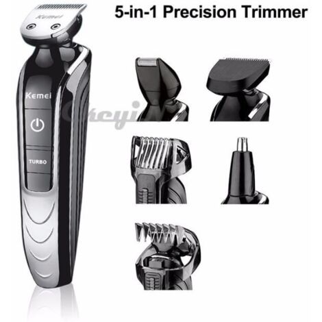 5 en 1 cheveux électriques étanches Clipper Kemei professionnel cheveux rasoir tondeuse barbe pour outil de coupe familiale imperméa