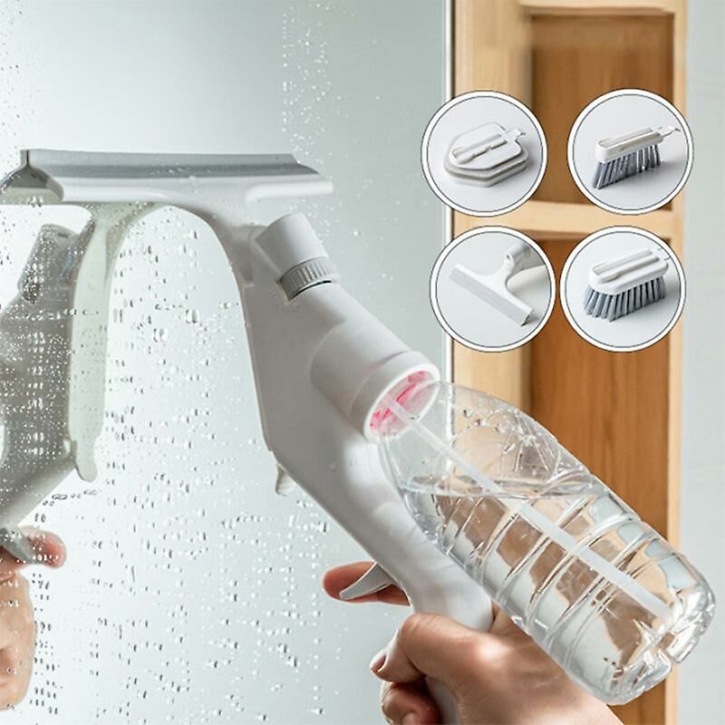 5 ensembles d'outils de nettoyage par pulvérisation d'eau salle de bain carrelage espace fenêtre rainure brosse de nettoyage ménage