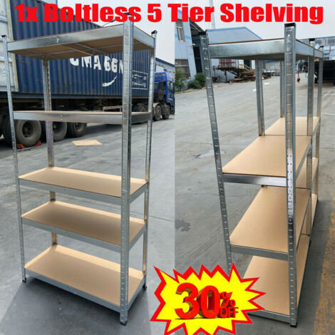 5 Etagen Schwerlastregal Kellerregal Lagerregal Steckregal 875kg 180x90x40cm