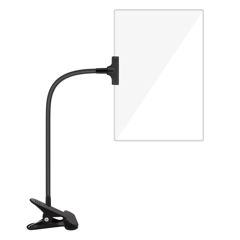 Image of 5-fache Lupe mit Clip, 6 x 3,5 Zoll Lupenklemme, verstellbarer flexibler Schwanenhals, Clip auf