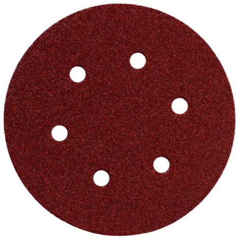 5 feuilles abrasives auto-agrippantes, 150 mm, P 60, série « professional », pour bois et métal, pour ponceuse excentrique metabo 5 pièces